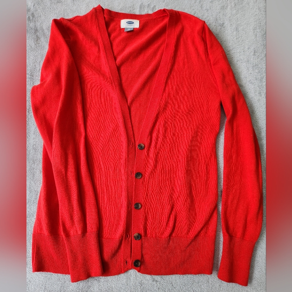 Red Old Navy Cardigan